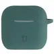Silikonowe etui z karabińczykiem Bizon Case Headphone Silicone do Apple AirPods 4 ciemnozielone