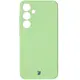 Silikonowe etui z pierścieniem magnetycznym Bizon Case Silicone Magnetic do Samsung Galaxy S25+ Plus / S24+ Plus jasnozielone