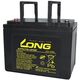 Blybatteri KungLong KPH75-12NE-M Blyfleece 75 Ah 12 V 1 stk