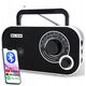 77-543# Radio przenośne analogowe am/fm blow ra12 czarno-białe