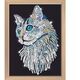M-CAB KITFIX DIY set Sequin Art Blue Premium White Cat