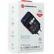 Φορτιστής τοίχου για τηλέφωνο Forcell F-Energy GaN USB C + USB A + αναδιπλούμενο καλώδιο USB C PD QC4.0 3A 70W VT-R7 γκρι
