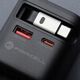 Φορτιστής τοίχου για τηλέφωνο Forcell F-Energy GaN USB C + USB A + αναδιπλούμενο καλώδιο USB C PD QC4.0 3A 70W VT-R7 γκρι
