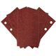 Papier ścierny prostokątny 8 otworów 128 x 78 mm P80 do 04-623, 5 szt. 54-050