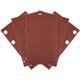Papier ścierny prostokątny 8 otworów 128 x 78 mm P120 do 04-623, 5 szt. 54-051