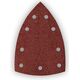 Papiery ścierne na rzep, żelazko 100 x 147 mm, P80, 5 szt., z 9 otworami do 04-623