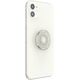 PopSockets Clear Glitter Silver, Grip, Silver, Translucent, Universal, Anything with a smooth hard plastic case, 1 pc(s), 38.8 mm