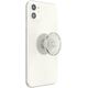 PopSockets Clear Glitter Silver, Grip, Silver, Translucent, Universal, Anything with a smooth hard plastic case, 1 pc(s), 38.8 mm