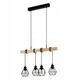 Wall lamp EGLO MARYWELL, E27, 1x40W, black/brown, 8.7x32.4x30