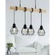 Wall lamp EGLO MARYWELL, E27, 1x40W, black/brown, 8.7x32.4x30