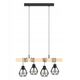 Wall lamp EGLO MARYWELL, E27, 1x40W, black/brown, 8.7x32.4x30