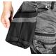 Spodnie robocze DENIM, wzmocnienia Cordura, odpinane kieszenie kaburowe, szare, rozmiar XS
