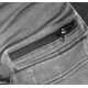 Spodnie robocze DENIM, wzmocnienia Cordura, odpinane kieszenie kaburowe, szare, rozmiar M
