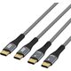 EFB Elektronik USB-CC-00006 kabel USB USB 2.0 2 m USB C Czarny, Szary