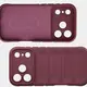Pancerne etui Bizon Case Tur do Apple iPhone 17 Pro burgundowe
