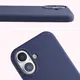Silikonowe etui Bizon Soft Case do Apple iPhone 17 ciemnoniebieskie