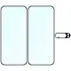 2x Szkło na ekran + szkło na aparat BIZON Edge Pack do Google Pixel 10 Pro