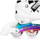 NH10905 4w1 ŁYŻWOROLKI LED BIAŁE Z WYM. PŁOZĄ HOKEJOWĄ RAINBOW ROZM. L(39-42) NILS EXTREME