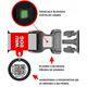 Collar WauDog Nylon Obroża nylonowa z QR-paszportem, plastikowy fastex, wzór AWOKADO NA RÓŻU, M 20mm/28-40cm