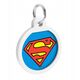 Collar WauDog Smart ID Zawieszka z QR-paszportem okrągła 3cm superman bohater