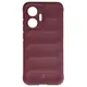 Pancerne etui Bizon Case Tur do Xiaomi POCO F7 burgundowe