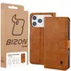 Etui z klapką Bizon Case Pocket do Apple iPhone 17 Pro Max brązowe