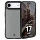 Etui Bizon Case Angelo do Apple iPhone 17 Air przydymione z czarną ramką