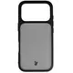 Etui Bizon Case Angelo do Apple iPhone 17 Pro przydymione z czarną ramką