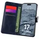 Etui z klapką Bizon Case Pocket do Apple iPhone 17 Pro Max granatowe
