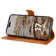 Etui z klapką Bizon Case Pocket do Apple iPhone 17 Pro Max brązowe