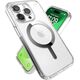 Speck Speck Presidio Perfect-Clear MagSafe - Etui iPhone 15 Pro (Clear / Chrome Finish / Serene Silver)