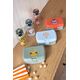Lassig Zestaw na lunch Lunchbox + Tritanowa butelka - bidon 460 ml Tiny Drivers Spychacz