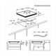 Electrolux 600 Series SaphirMatt  Hob2Hood  platums 59 cm  bez ramja  melna - Iebuvejama indukcijas plits virsma