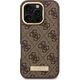 Guess Guess GUHMP16XU4GPRW iPhone 16 Pro Max 6.9" brązowy/brown hardcase 4G Logo Plate MagSafe