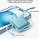 Powerbank Joyroom JR-PBF27 22,5W 10000mAh z dwoma wbudowanymi kablami - niebieski