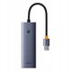 Stacja/replikator Baseus OS-Baseus UltraJoy Series 4-Port HUB Space Grey（USBA to USB3.0*3+RJ45*1）
