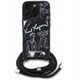Etui Karl Lagerfeld Crossbody Grained Pattern & Logo do iPhone 16 Pro czarny
