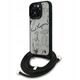 Etui Karl Lagerfeld Crossbody Grained Pattern & Logo do iPhone 16 Pro szary