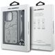 Etui Karl Lagerfeld Crossbody Grained Pattern & Logo do iPhone 16 Pro Max szary