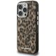 Etui Karl Lagerfeld IML Leopard Pattern MagSafe do iPhone 16 Pro brązowy