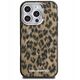 Etui Karl Lagerfeld IML Leopard Pattern MagSafe do iPhone 16 Pro brązowy