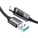 Kabel Joyroom S-A16 Pro Prism Series 66W USB-A - USB-C z wyświetlaczem 1,2m - czarny