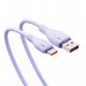Kabel Baseus Pudding 100W USB-A - USB-C 2m - fioletowy