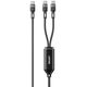 Unitek Kabel 2w1 USB-C PD 100W silikonowy 1,8 m
