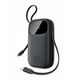 Powerbank Baseus EnerFill FC31 10000mAh 22.5W z wyświetlaczem cyfrowym i 2 wbudowanymi kablami (USB-C + Lightning) - czarny