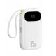 Powerbank Baseus EnerFill FC31 20000mAh 45W z wyświetlaczem cyfrowym i 2 wbudowanymi kablami (USB-C + Lightning) - biały