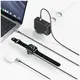 Kabel USAMS Huan Series SJ754 72W USB-C  do USB-C + USB-C + ładowarka bezprzewodowa do zegarka tarnish