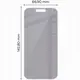 Prywatyzujące szkło hybrydowe Bizon Glass Mule Shadow do Apple iPhone 16 matowe