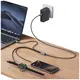 Kabel USAMS Huan Series SJ754 72W USB-C  do USB-C + USB-C + ładowarka bezprzewodowa do zegarka tarnish