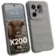 Pancerne etui Bizon Case Tur do Vivo X200 FE jasnoszare